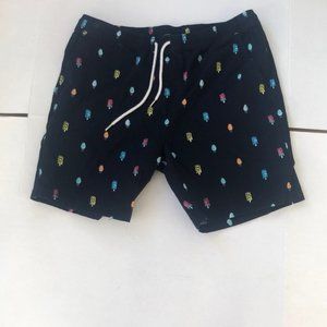 Forever 21 Men Novelty Ice Cream Print Navy Shorts Size Extra Large